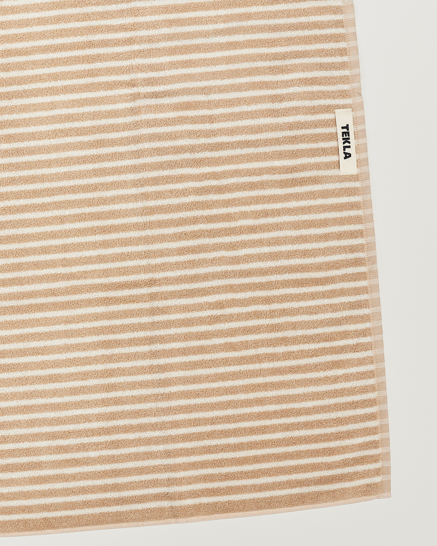 Herr | Handdukar | Tekla | Organic Terry Hand Towel Ivory Stripe
