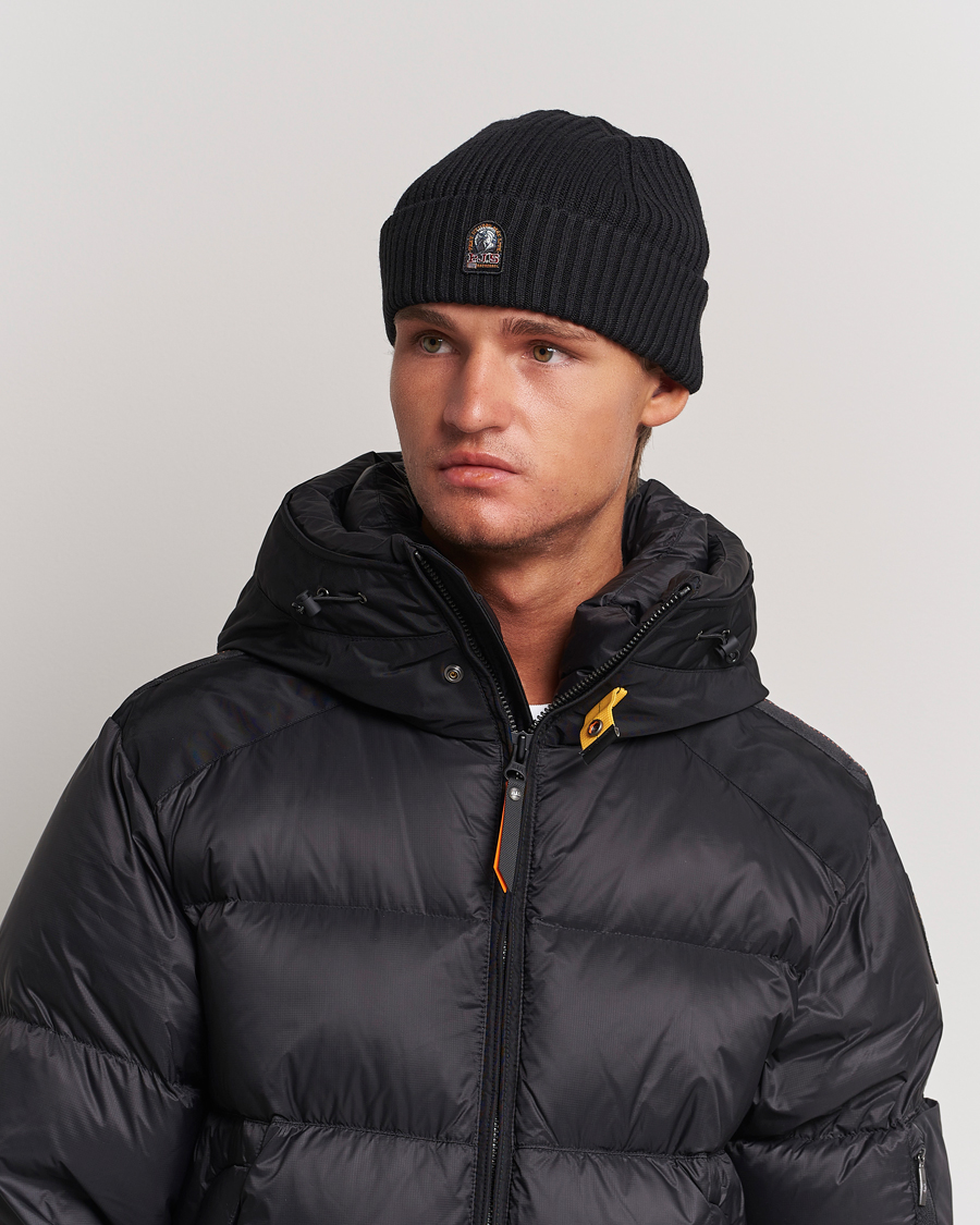 Herr | Accessoarer | Parajumpers | Ribbed Hat Black