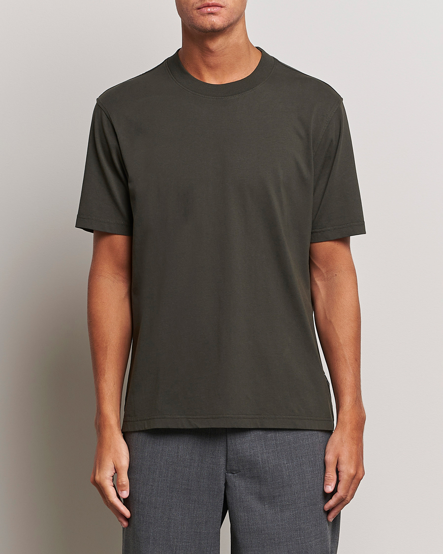 Herr |  | NN07 | Adam Crew Neck T-Shirt Dark Army