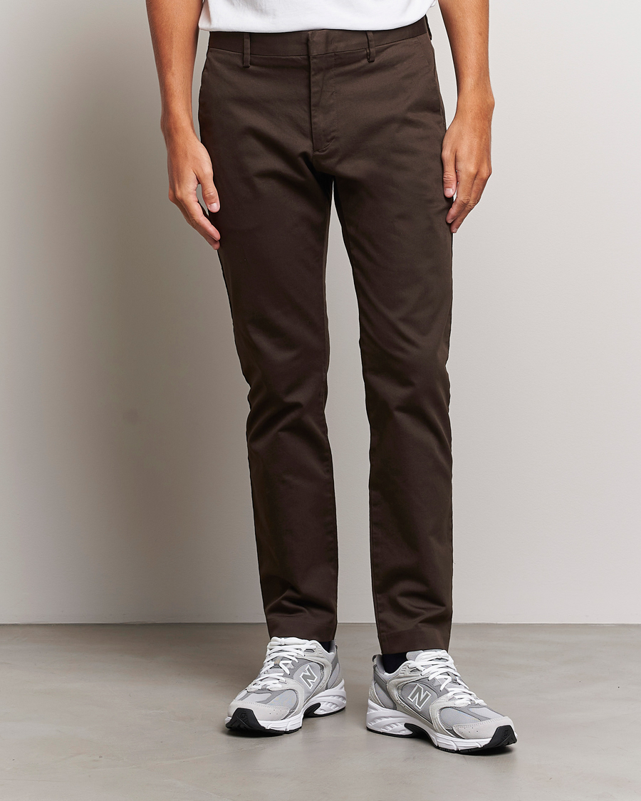 Herr |  | NN07 | Theo Regular Fit Stretch Chinos Demitase Brown