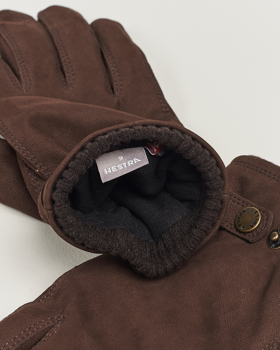 Herr | Handskar | Hestra | Bergsvik Primaloft Lined Nubuck Glove Espresso