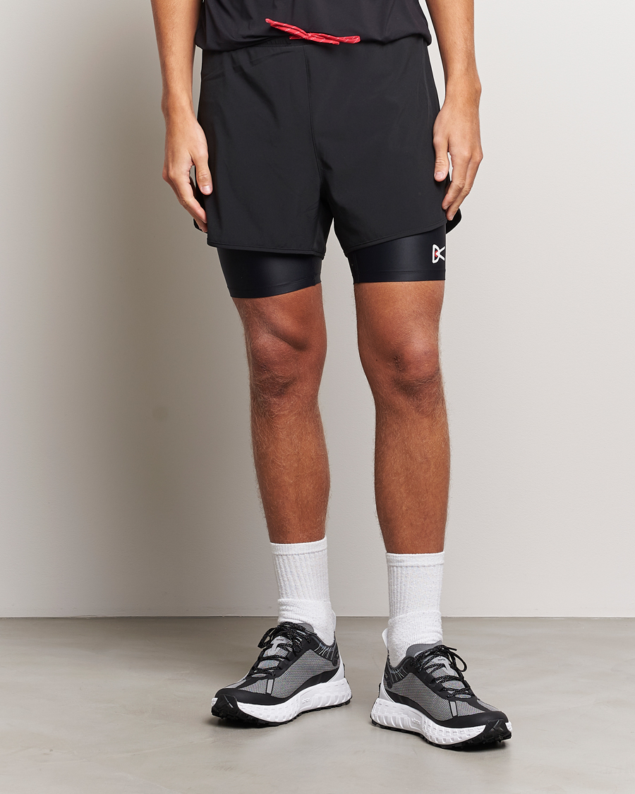 Herr | Active | District Vision | Layered Pocketed Trail Shorts Black