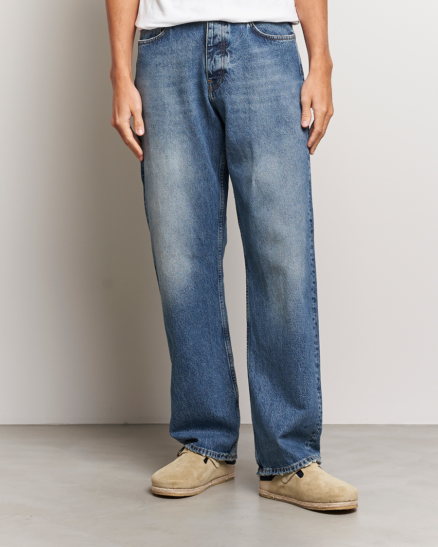 Herr | New Nordics | Sunflower | Loose Jeans Mid Blue