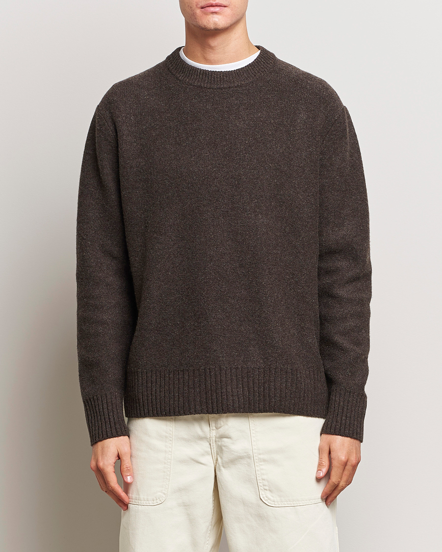 Herr |  | A Day\'s March | Tietar Boiled Merino Sweater Java Brown