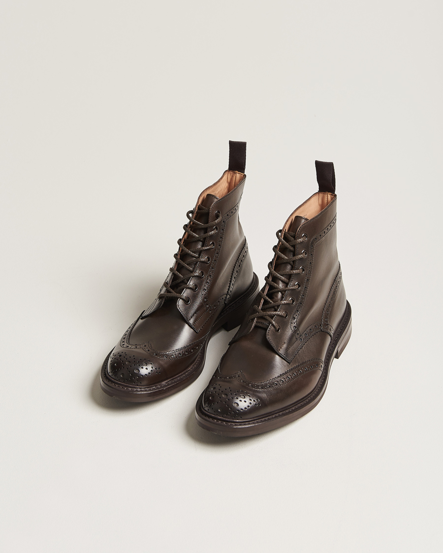 Herr |  | Tricker's | Stow Dainite Country Boots Espresso Calf