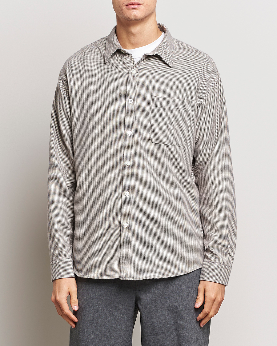 Herr | Skjortjackor | NN07 | Deon Relaxed Fit Overshirt Dark Grey