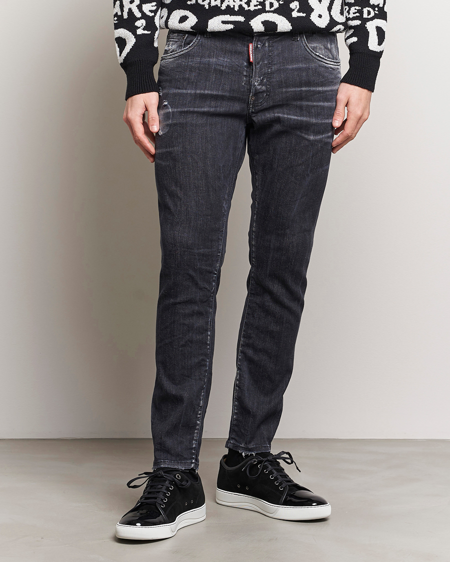 Herr | Kläder | Dsquared2 | Skater Jeans Washed Black