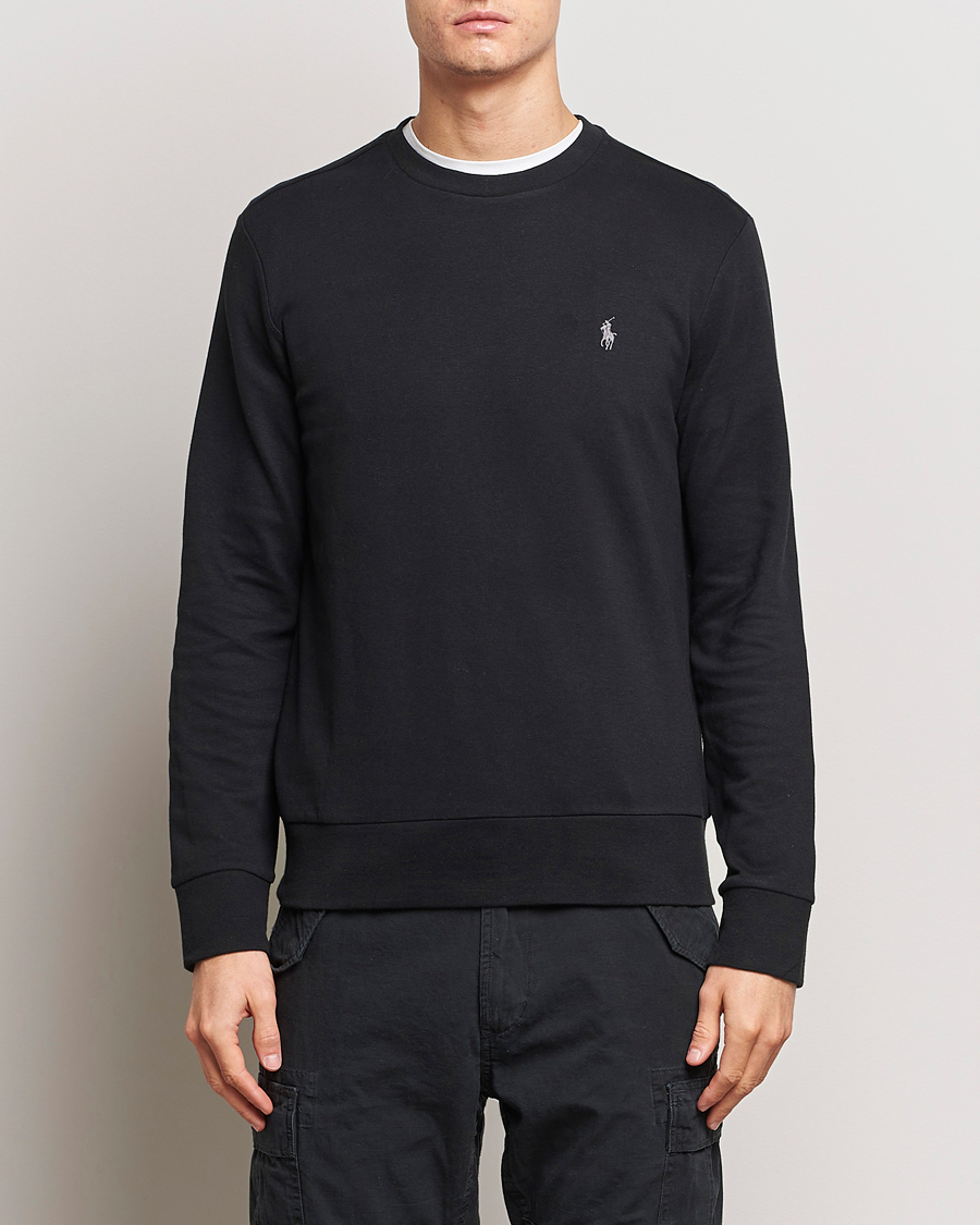 Herr | Sweatshirts | Polo Ralph Lauren | Double Knitted Jersey Sweatshirt Black