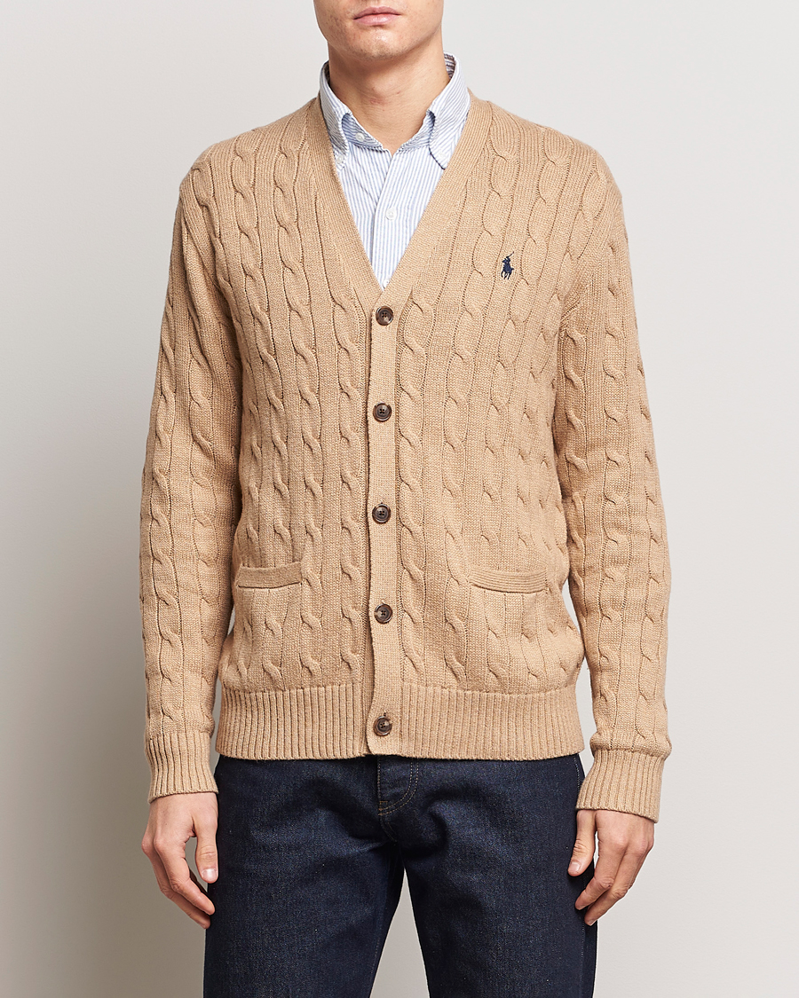 Herr |  | Polo Ralph Lauren | Cotton Cable Cardigan Camel Melange