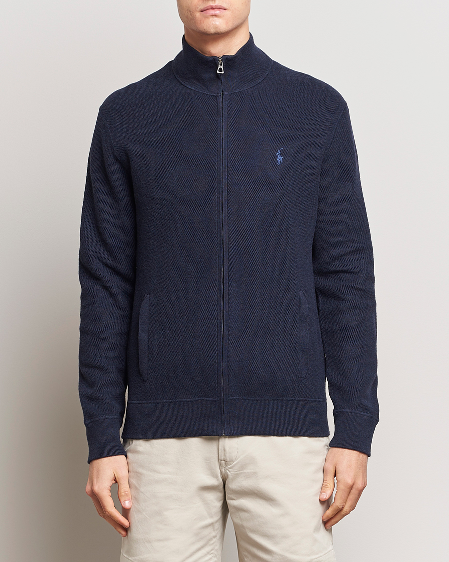 Herr |  | Polo Ralph Lauren | Textured Full-Zip Navy Heather 