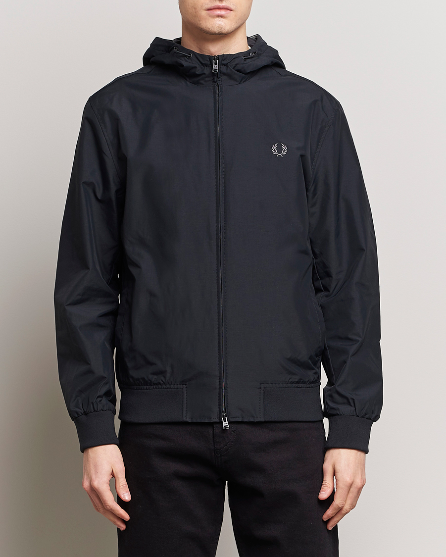 Herr | Fred Perry | Fred Perry | Brentham Hooded Jacket Black