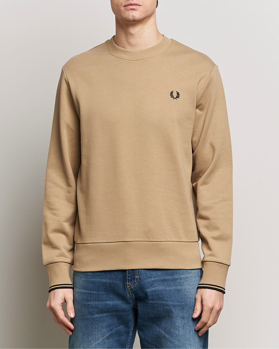 Herr | Fred Perry | Fred Perry | Crew Neck Sweatshirt Warm Grey