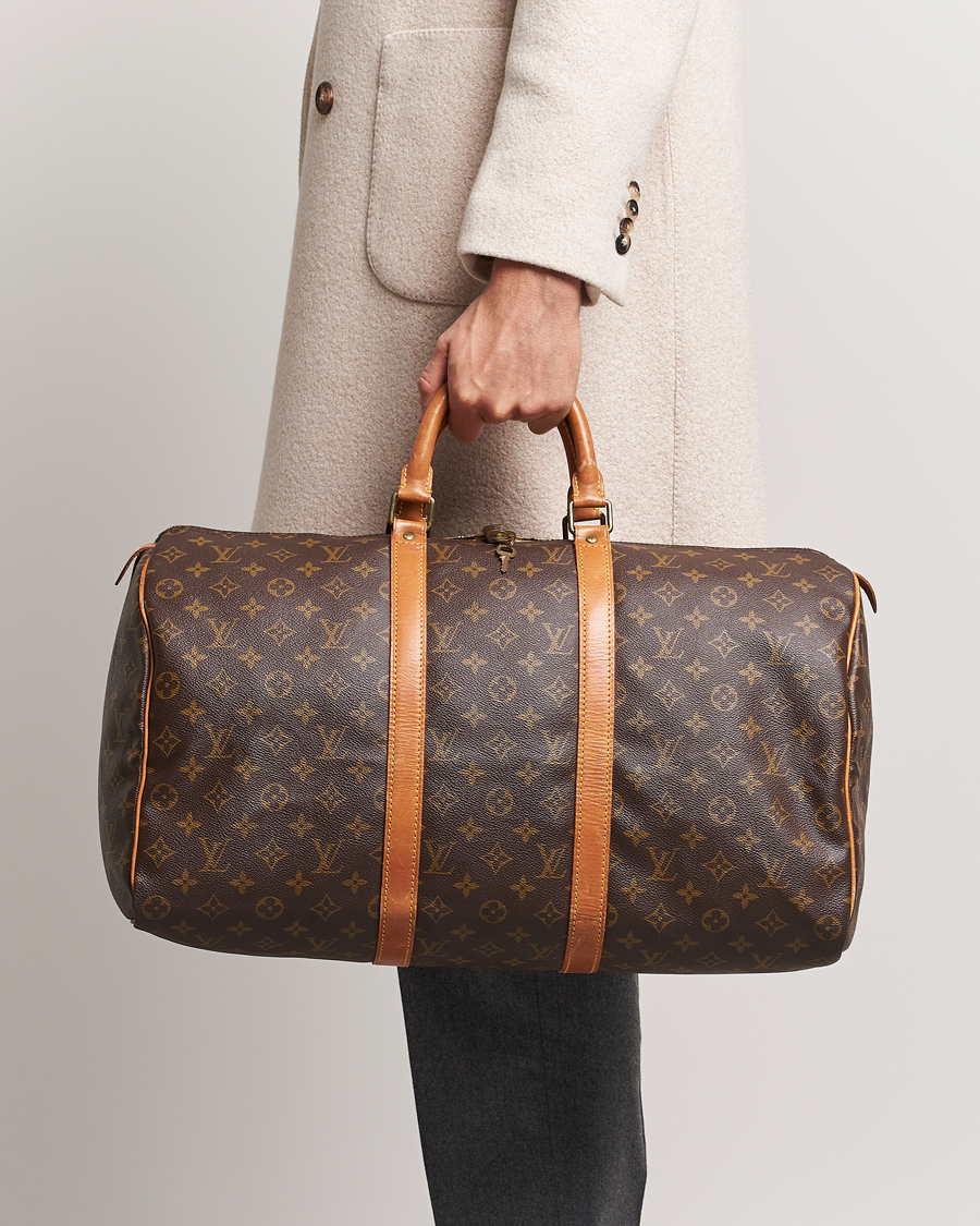 LOUIS VUITTON MONOGRAM ALIZE 1 POCHE TRAVEL BAG Used 24h QUATRE M41399