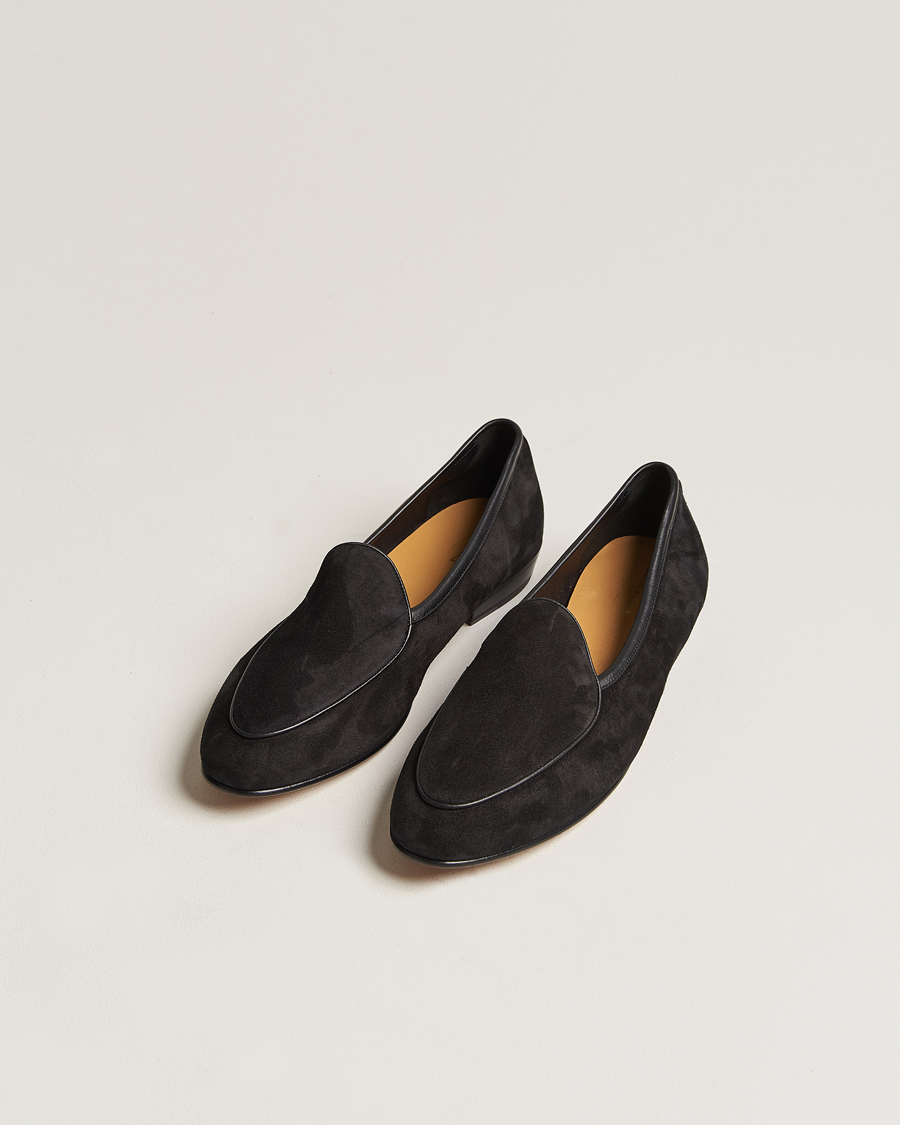 Herr | Fira stilfullt på nyår | Baudoin & Lange | Sagan Classic Loafers Black Suede