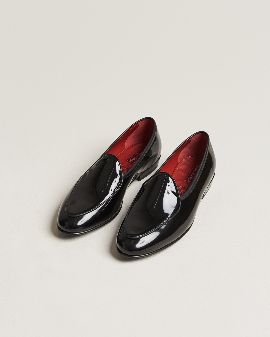 Herr | Skor | Baudoin & Lange | Sagan Patent Loafers Black Calf