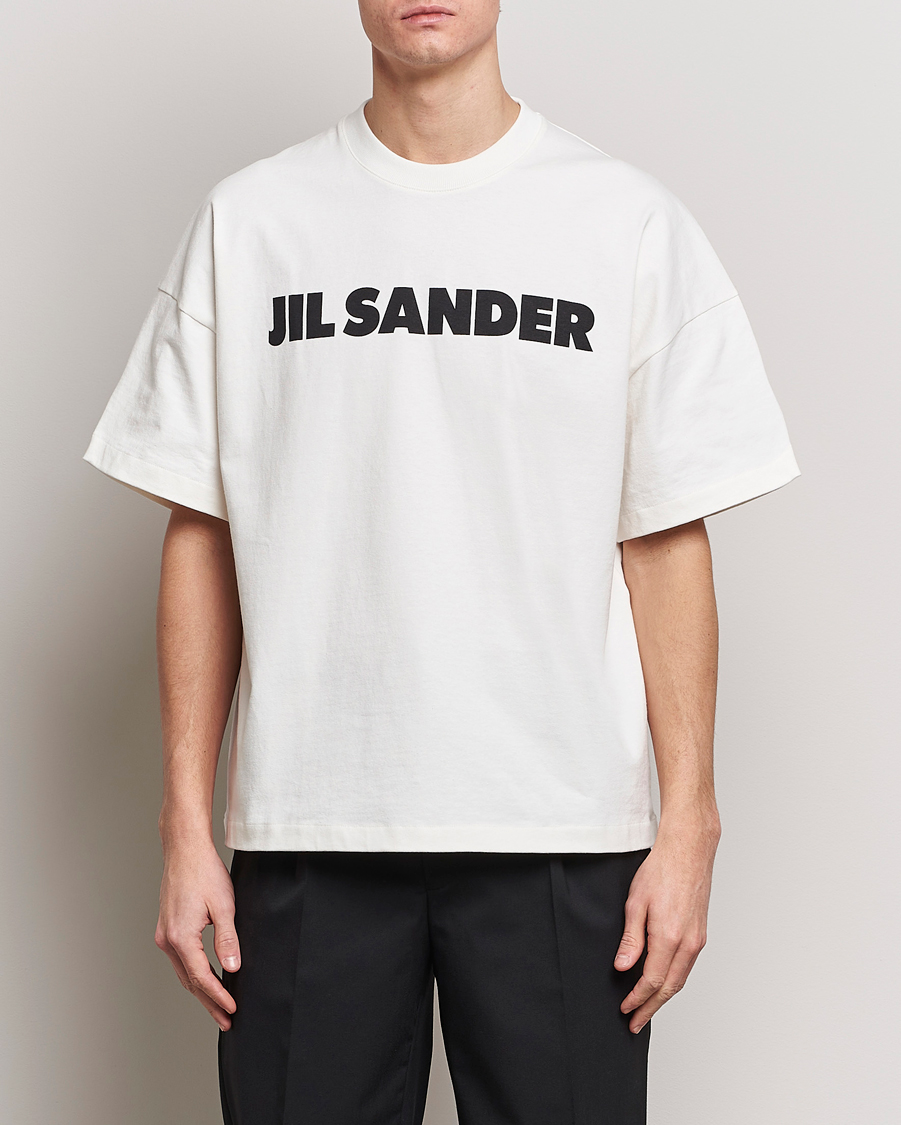 Herr | Kläder | Jil Sander | Round Collar Logo T-Shirt White