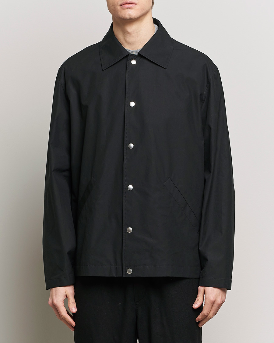 Herr | Jil Sander | Jil Sander | Back Printed Coach Jacket Black