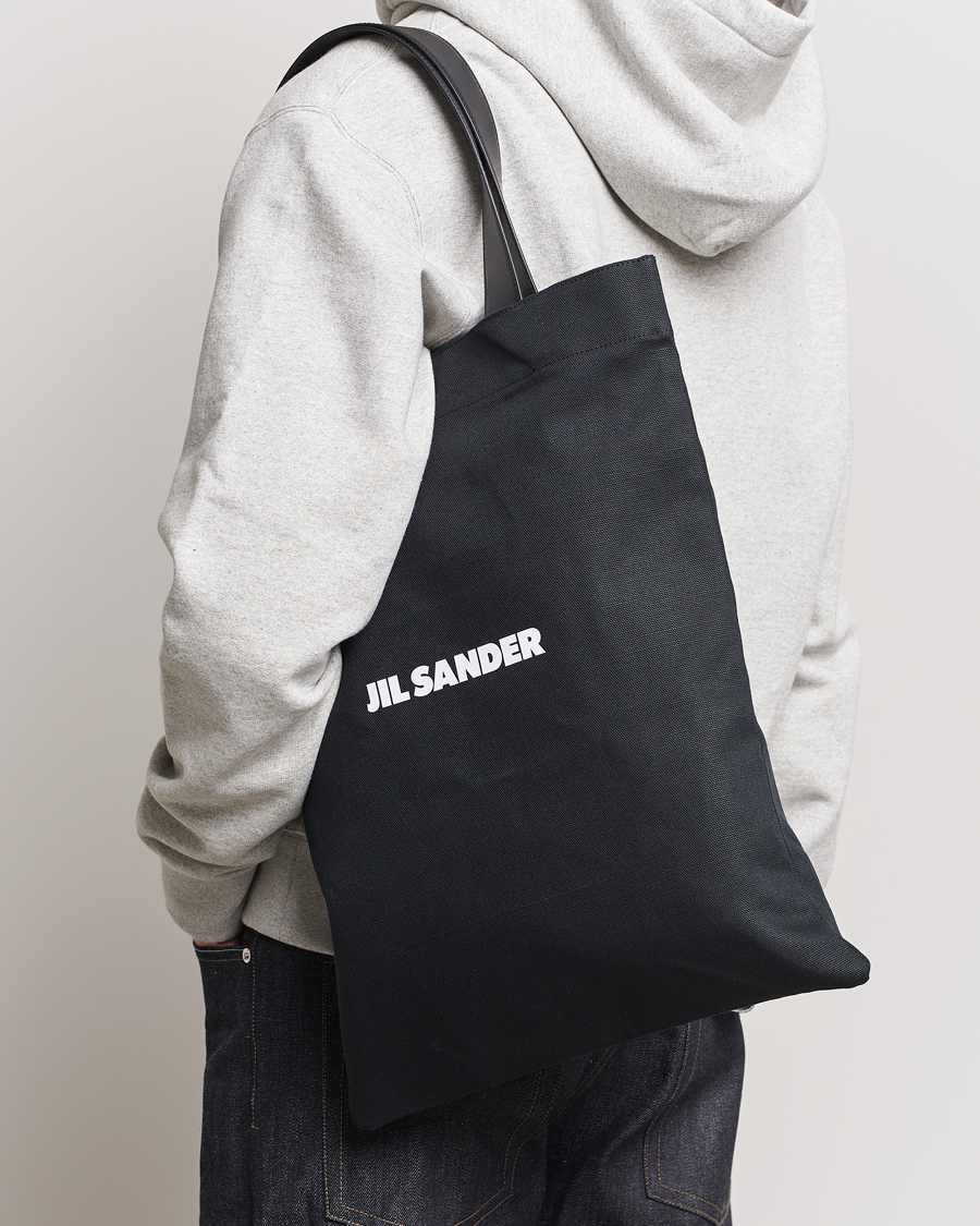 Herr | Totebags | Jil Sander | Canvas Logo Totebag Black