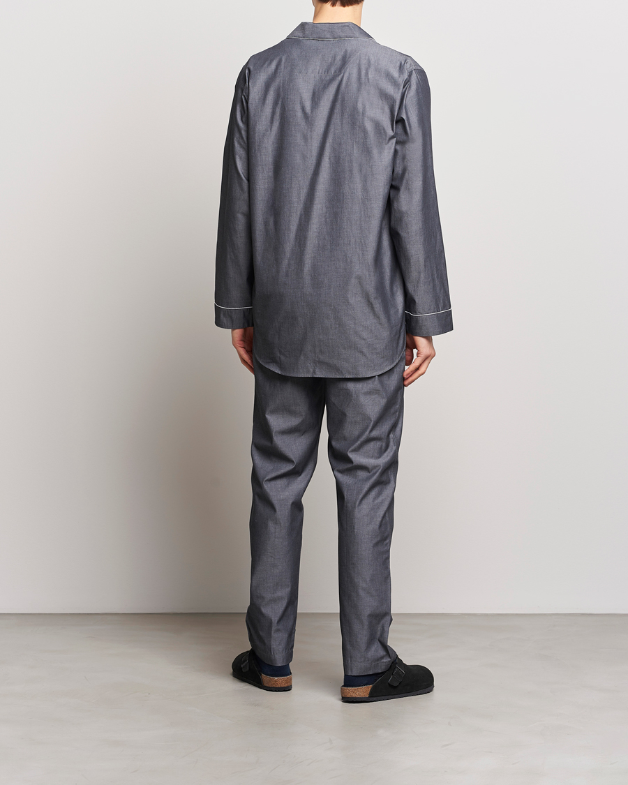 Herr | Zimmerli of Switzerland | Zimmerli of Switzerland | Mercerised Cotton Pyjamas Dark Grey