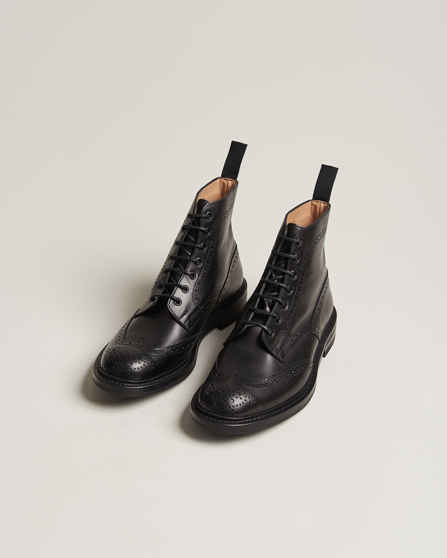 Herr | Tricker's | Tricker's | Stow Dainite Country Boots Black Calf