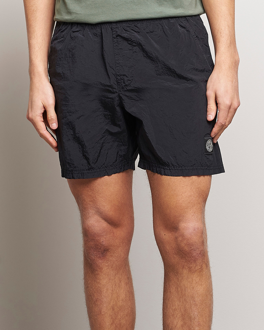 Herr | Badbyxor | Stone Island | Nylon Metal Econyl Swimshorts Black