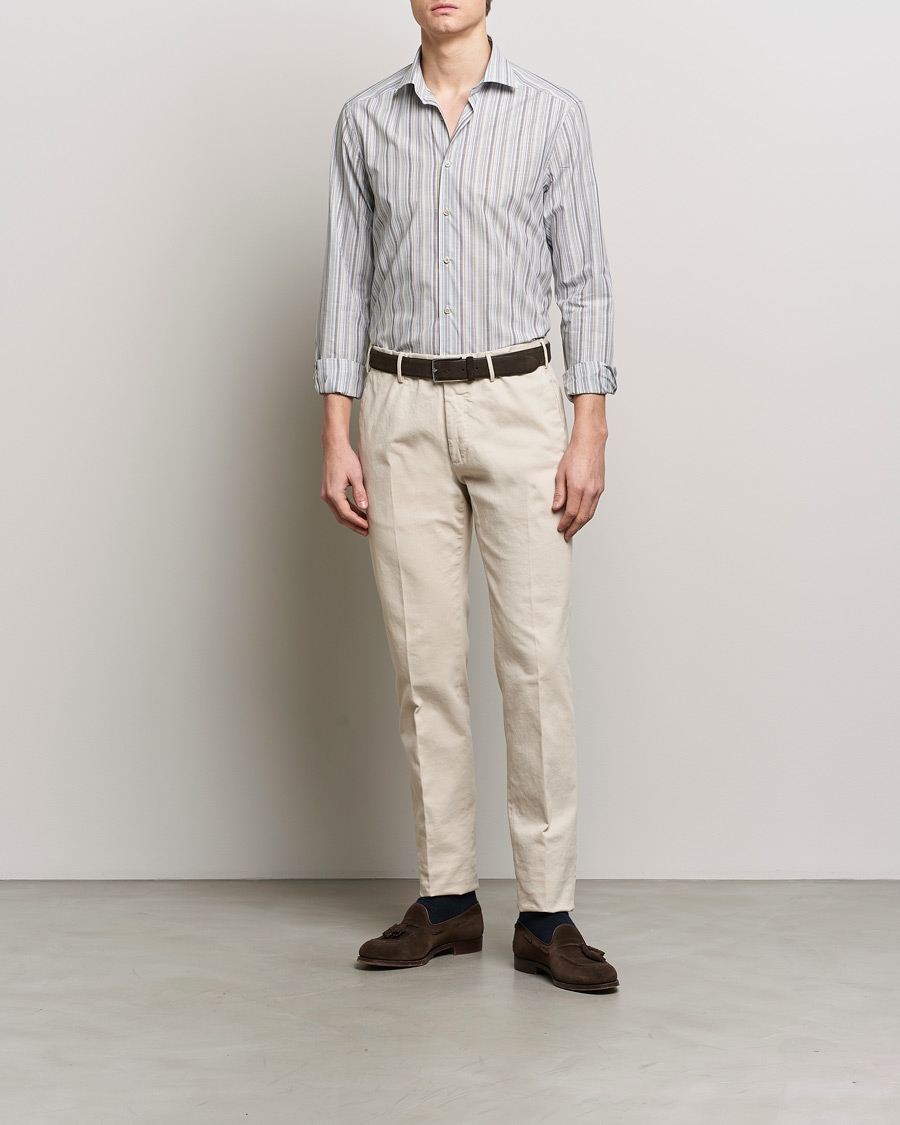 Herr |  | Stenströms | Slimline Multi Stripe Cut Away Shirt Multi