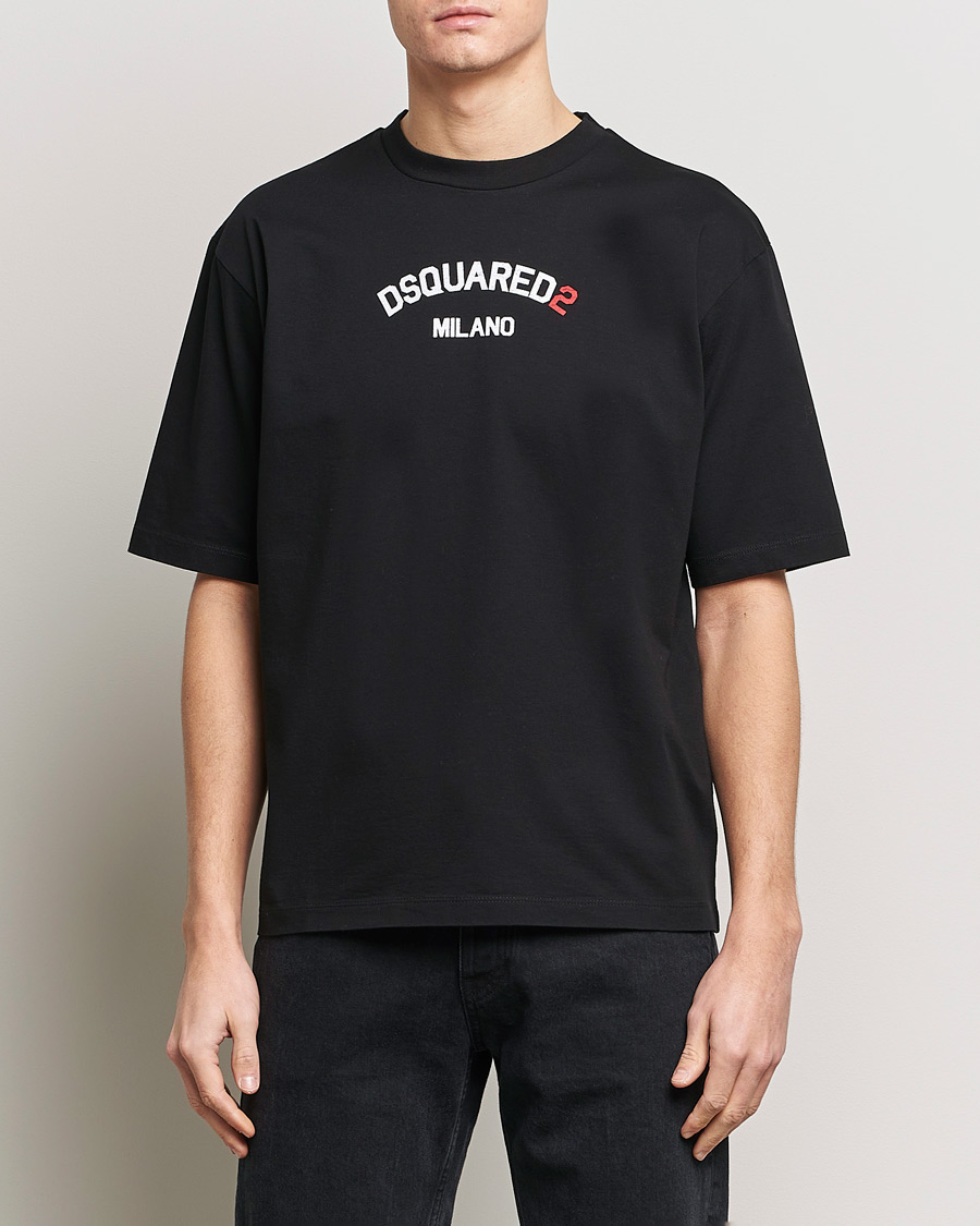 Herr | Dsquared2 | Dsquared2 | Loose Fit Crew Neck T-Shirt Black