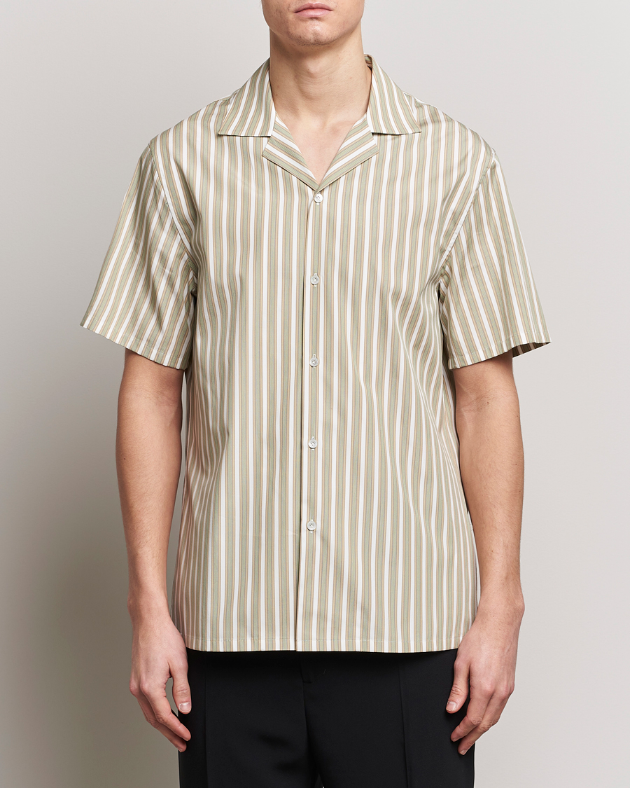 Herr | Kläder | Lanvin | Short Sleeve Camp Shirt Green