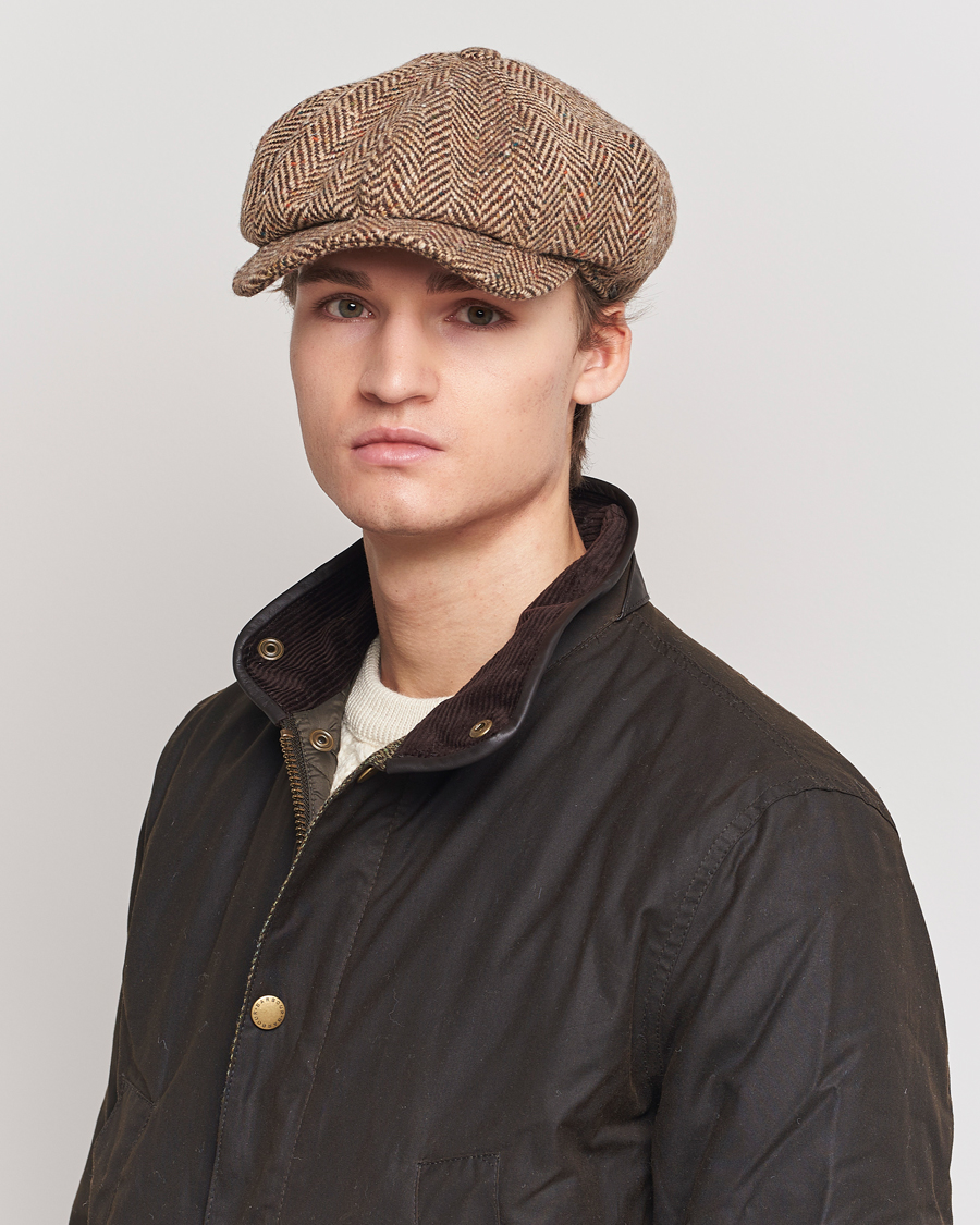 Herr |  | Wigéns | Newsboy Retro Donegal Wool Light Brown