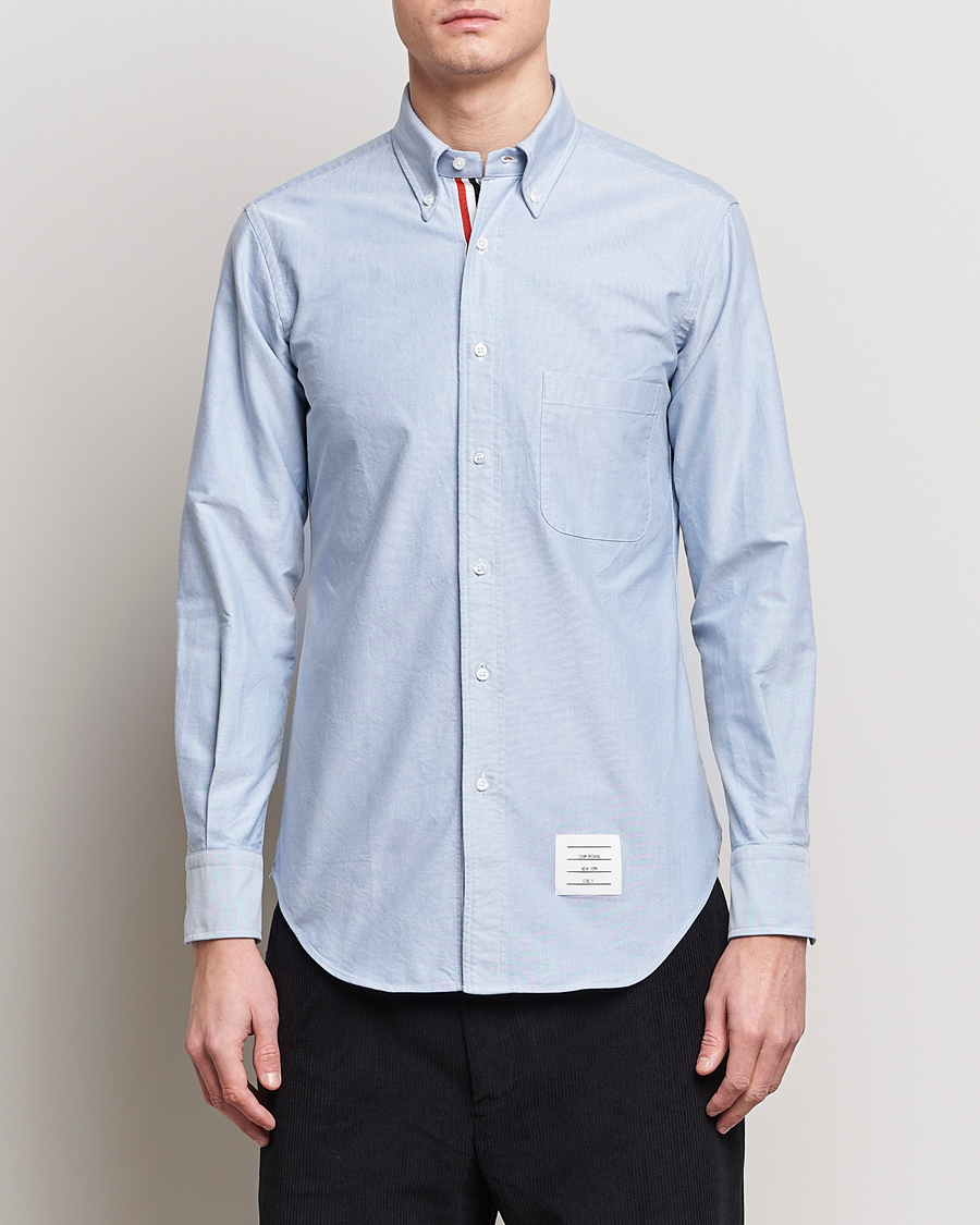 Herr | Kläder | Thom Browne | Placket Oxford Shirt Light Blue