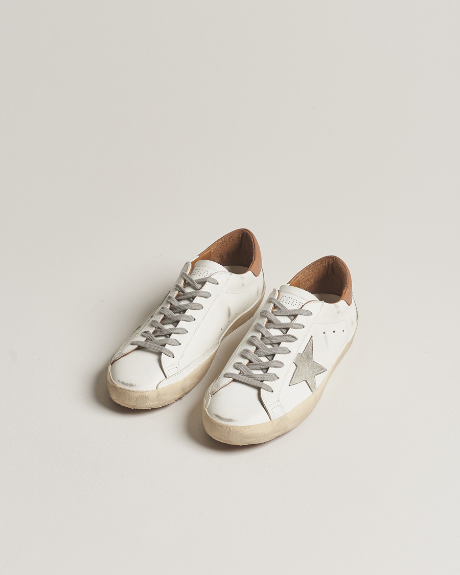 Herr | Golden Goose | Golden Goose | Deluxe Brand Super-Star Sneaker White/Caramel