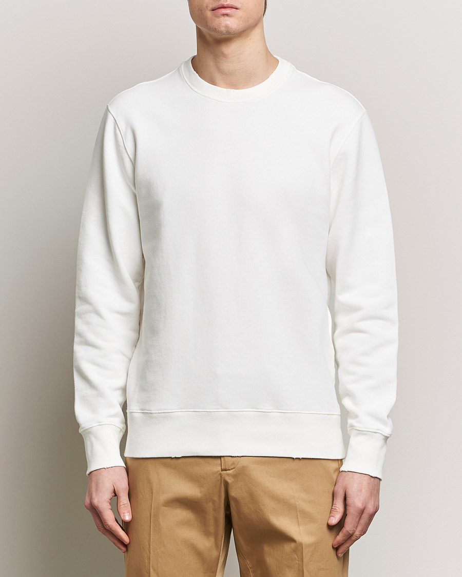 Herr | Kläder | Golden Goose | Deluxe Brand Distressed Jersey Sweatshirt Vintage White