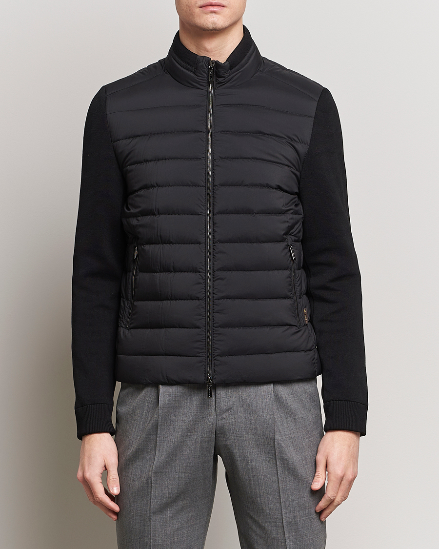 Herr | Kläder | MooRER | Hybrid Padded Jacket Black