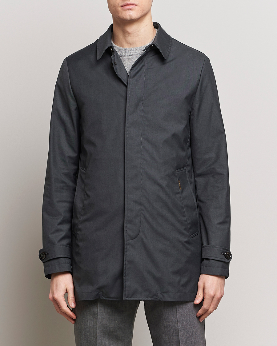 Herr | Kläder | MooRER | Waterproof Detachable Liner Tech Coat Dark Grey