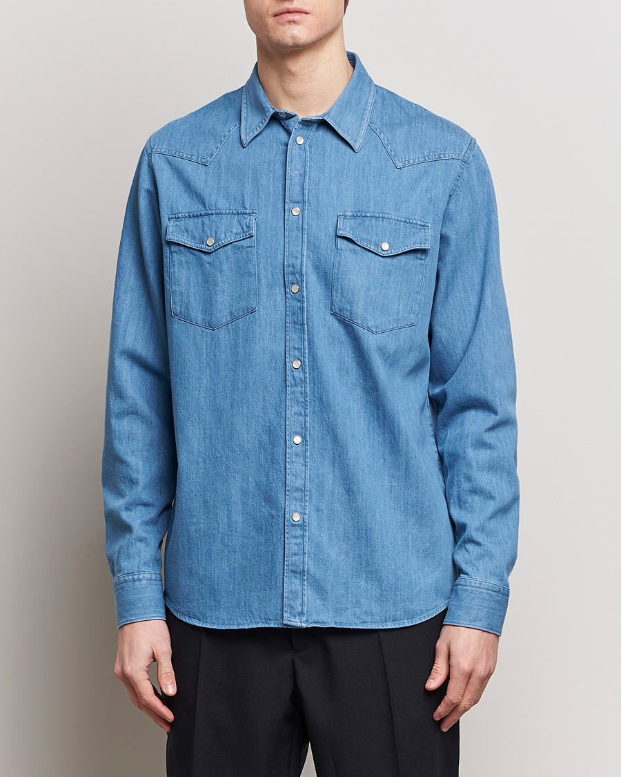 Herr | Kläder | J.Lindeberg | Carson Denim Shirt Bijou Blue
