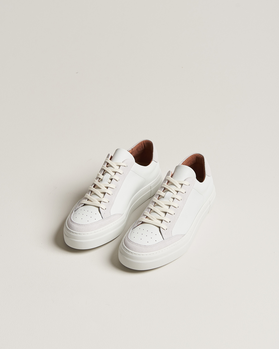 Herr | Skor | J.Lindeberg | Art Signature Leather Sneaker White