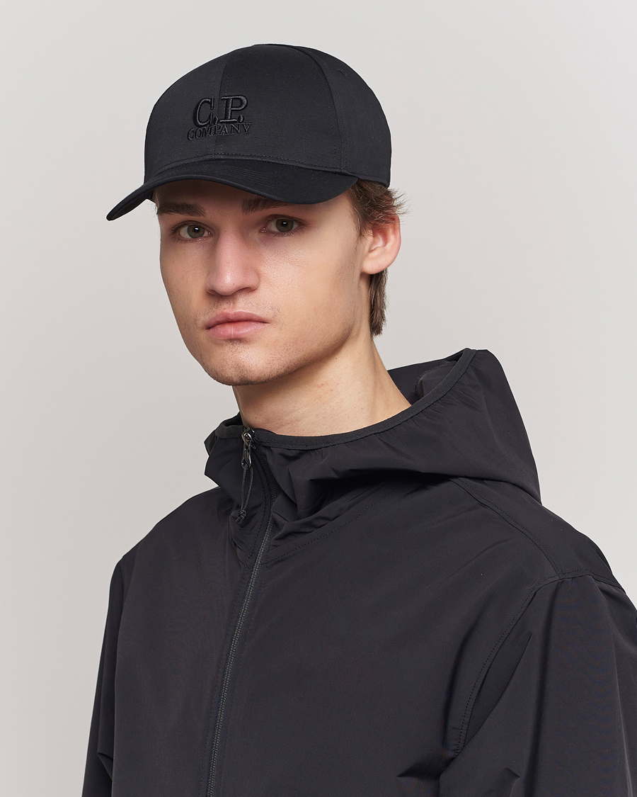 Herr | C.P. Company | C.P. Company | Cotton Gabardine Cap Black