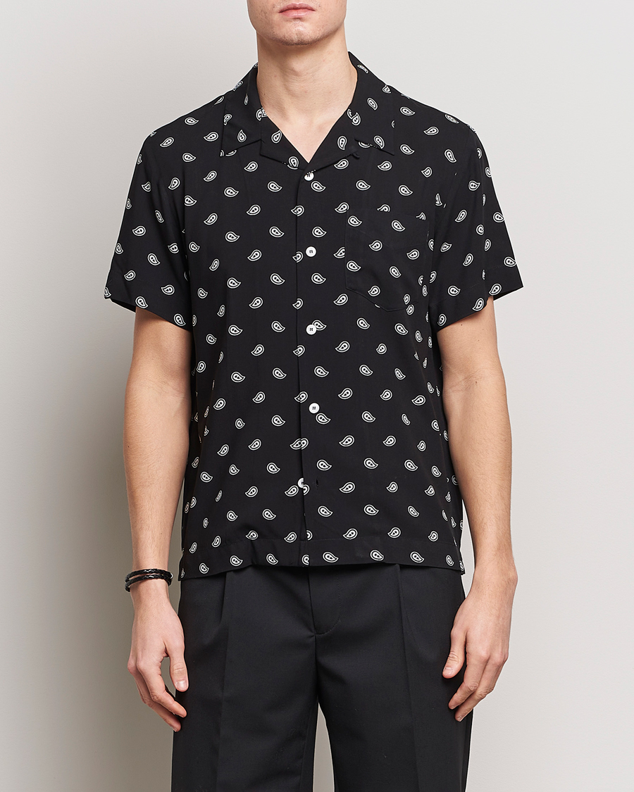 Herr | Kläder | A.P.C. | Lloyd Printed Paisley Resort Shirt Black