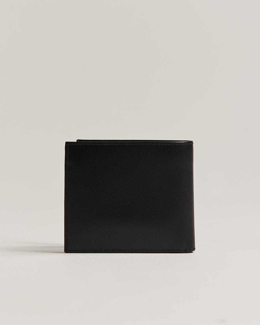 Herr | Vanliga plånböcker | Kiton | Saffiano Leather Wallet Black