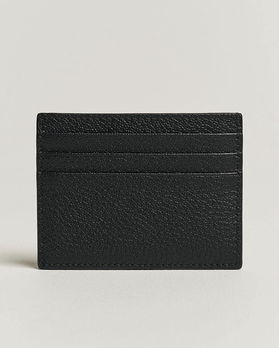 Herr | Accessoarer | Giorgio Armani | Grain Leather Card Holder Black Calf