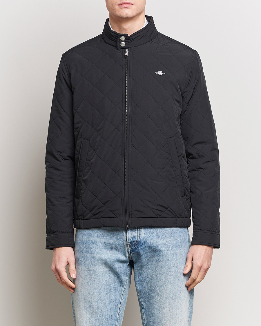 Herr | GANT | GANT | The Quilted Windcheater Black