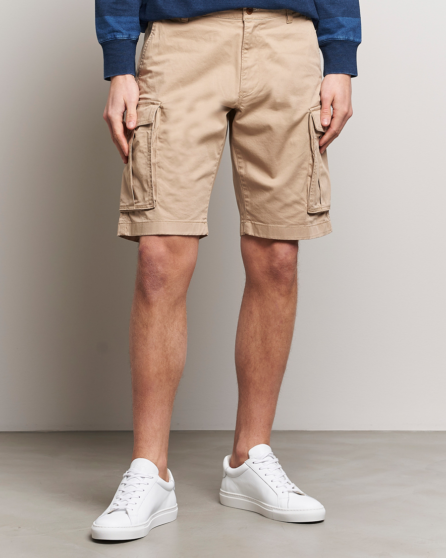 Herr | GANT | GANT | Relaxed Twill Cargo Shorts Dark Khaki