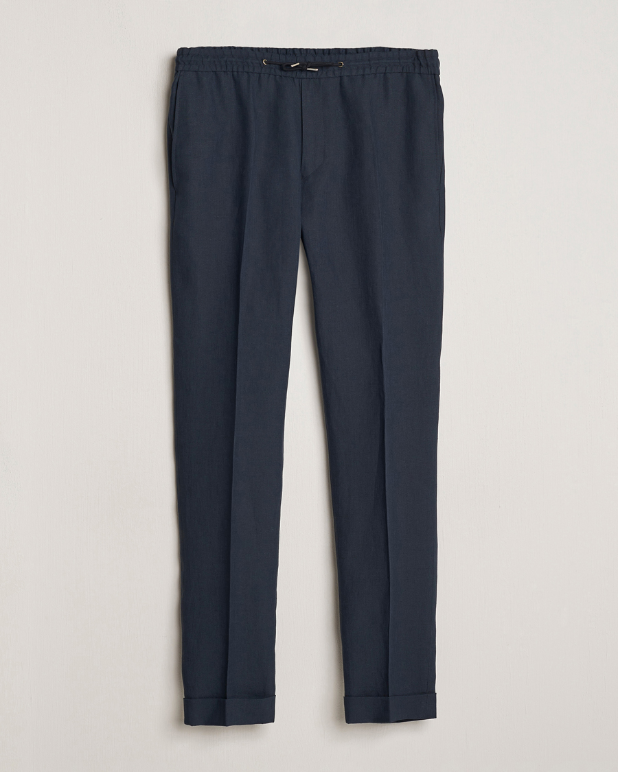 Buy Black Wide Leg Trousers With Linen from the Next UK online shop