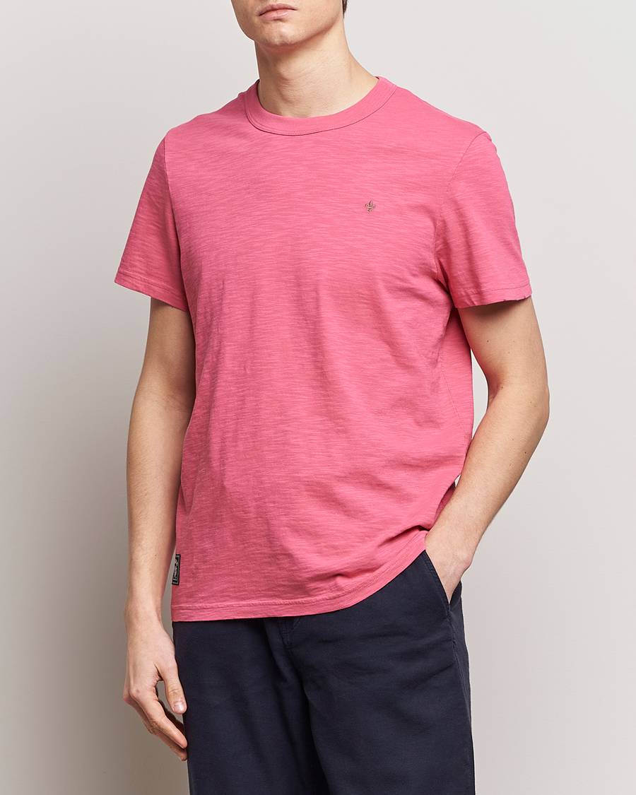Herr | Morris | Morris | Watson Slub Crew Neck T-Shirt Pink