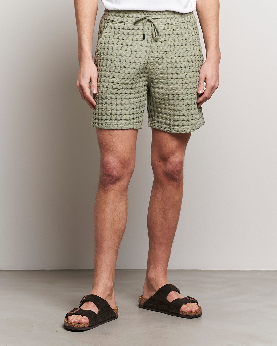 Herr |  | OAS | Porto Waffle Shorts Dusty Green