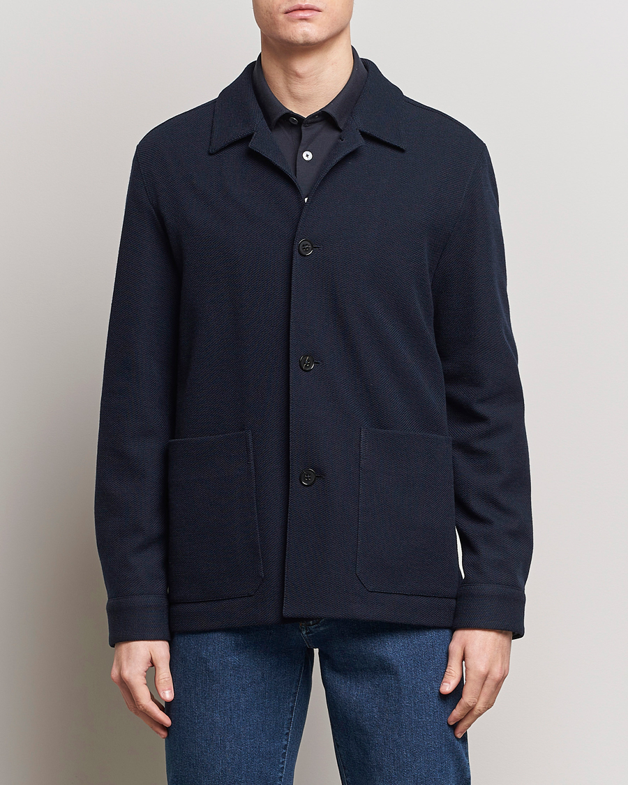 Herr |  | Zegna | Wool Chore Jacket Navy