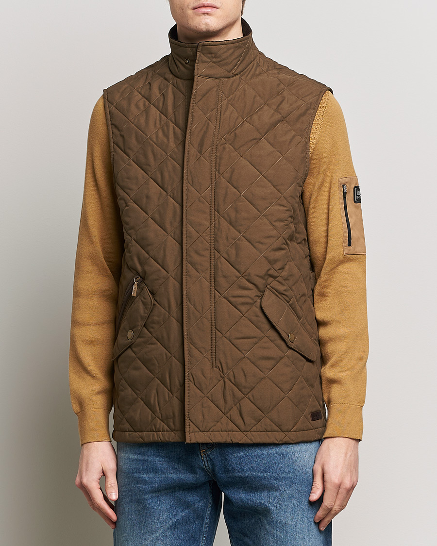 Herr | Barbour Lifestyle | Barbour Lifestyle | Shoveler Peached Quilted Gilet Dark Sand