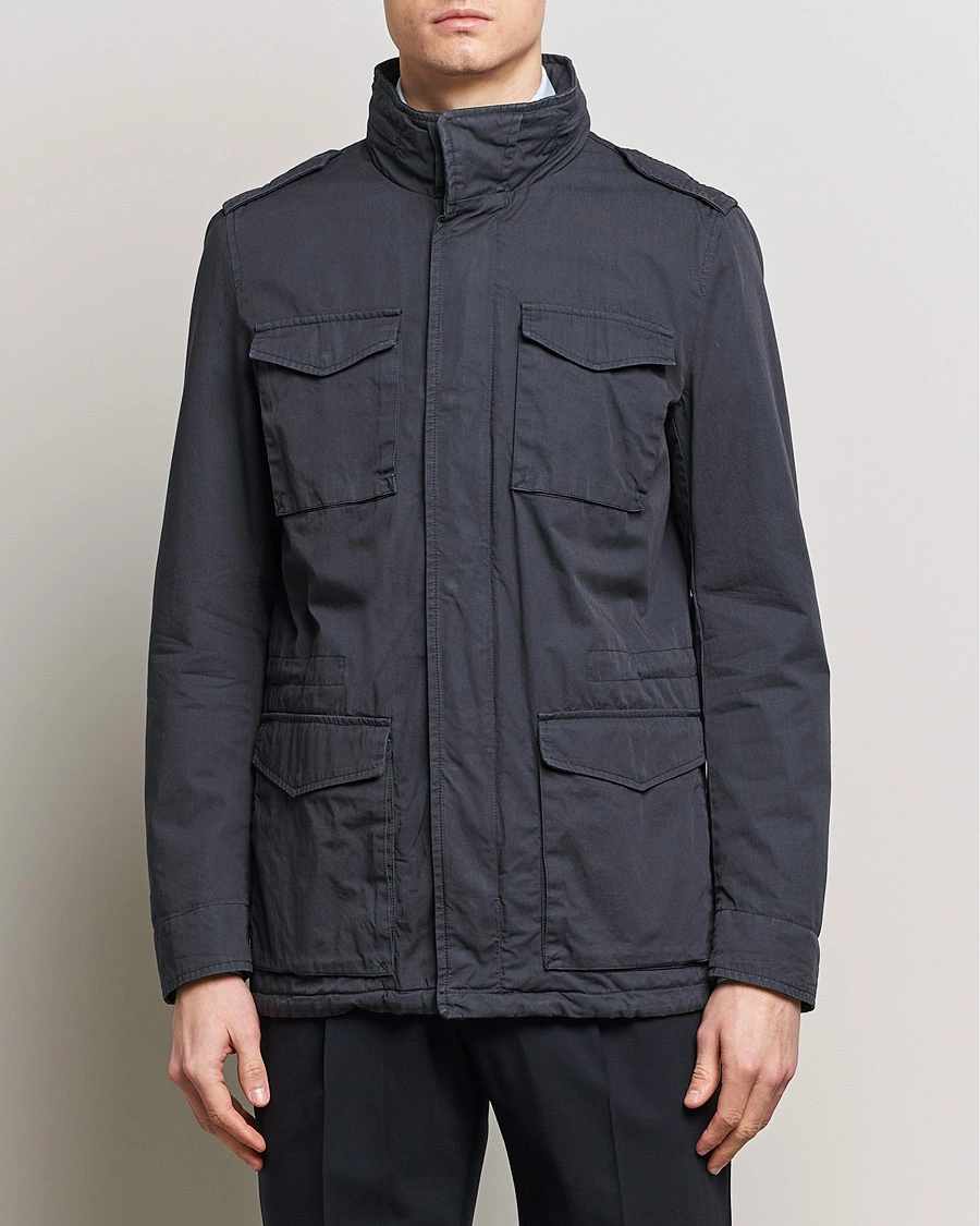 Herr | Herno | Herno | Cotton Field Jacket Navy