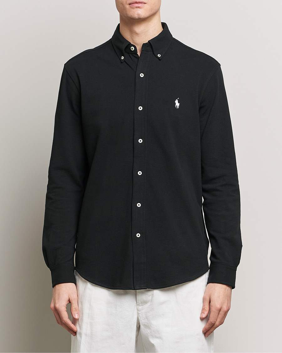 Herr | World of Ralph Lauren | Polo Ralph Lauren | Featherweight Mesh Shirt Black