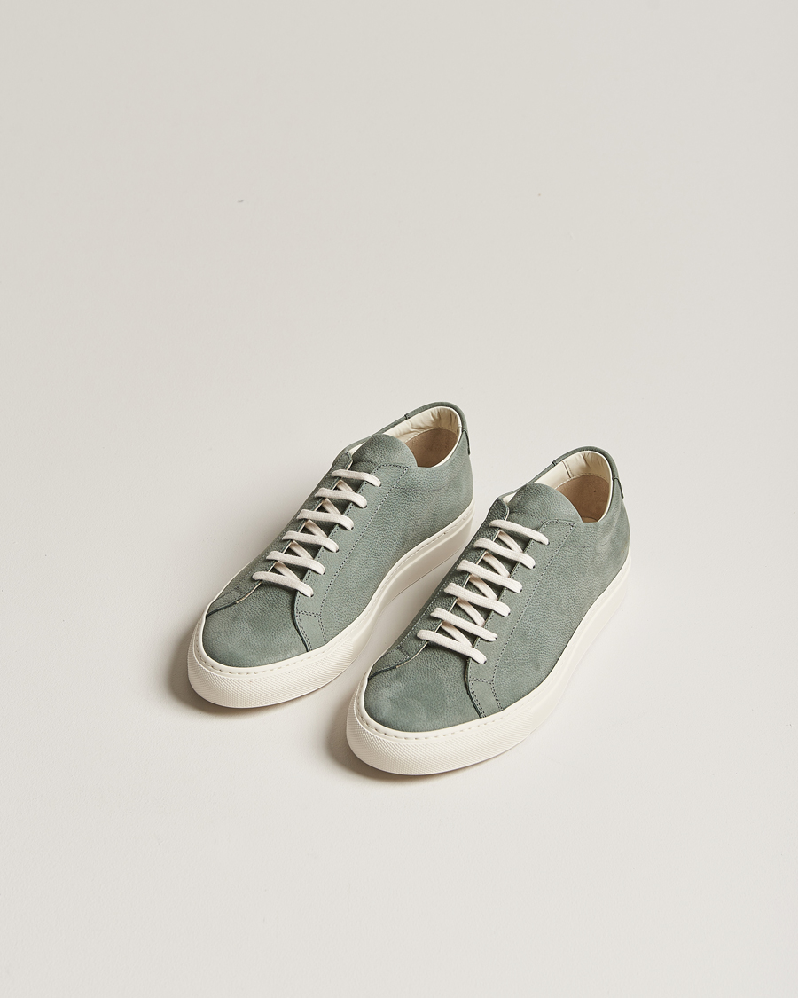 Herr | Common Projects | Common Projects | Original Achilles Pebbled Nubuck Sneaker Sage